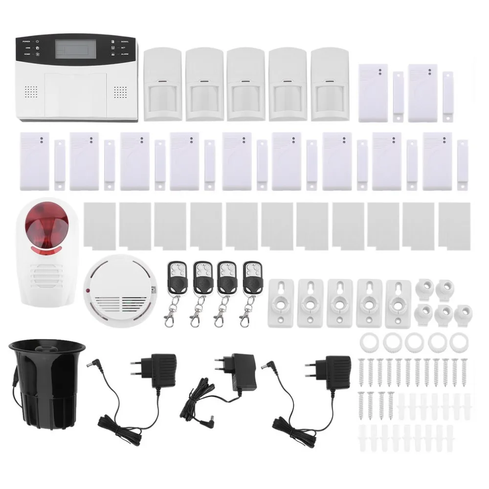 

Universal Intelligent Anti-Theft PIR Motion Sensor Detector Remote Control Auto-Dial Home Wireless GSM Alarm Security System Set