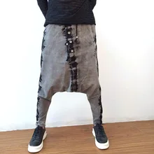 Лидер продаж, модные новые европейские и американские мужские повседневные штаны, свободные брюки с двумя карманами, штаны-шаровары