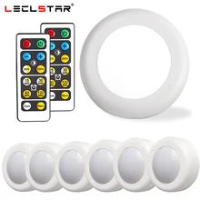 Capteur tactile lumière LED sans fil, éclairage sous placard, lumière à intensité variable lumière LED, éclairage sous armoire/placard, lampe nocturne de cuisine avec télécommande