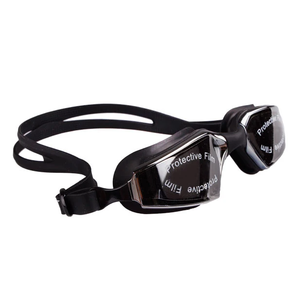Новая мужская и женская спортивная одежда унисекс анти-туман УФ Защита водонепроницаемые очки для плавания 4 цвета 201 - Цвет: Черный