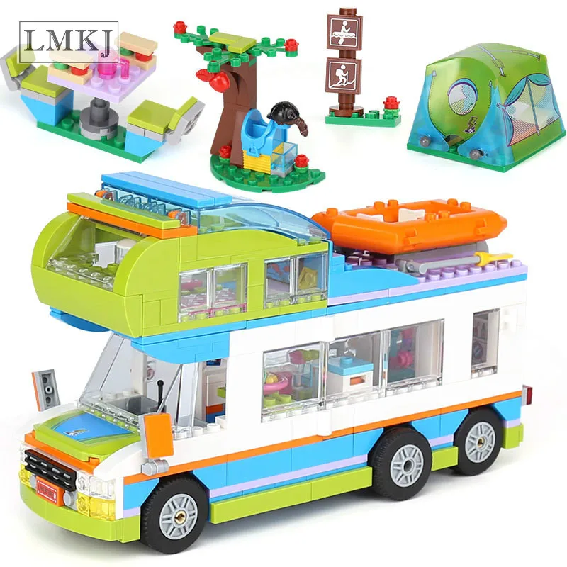 

LMKJ Friends Serise Mia's Camper Van Motorhome Building Block Brick Girl Toy Compatible with Legoingly 41339 for Children Gifts