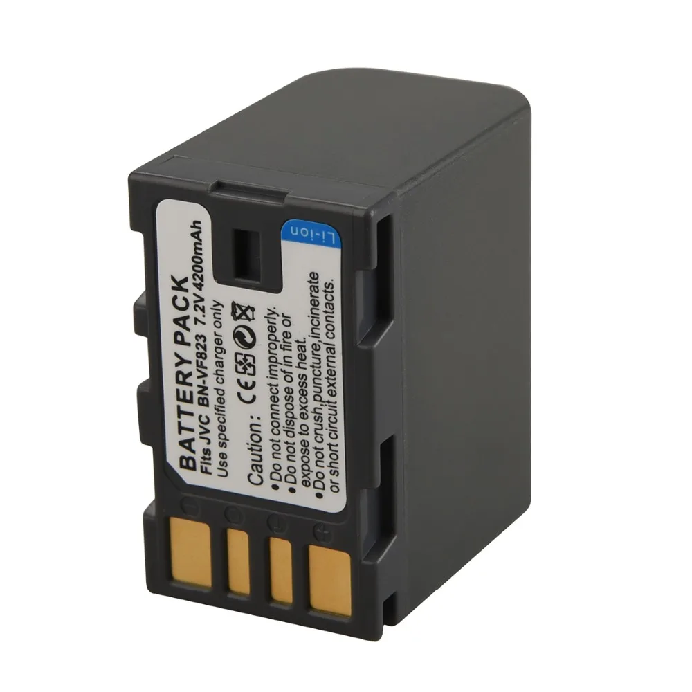 4200mAh Rechargeable Replacement Battery BN-VF823 BN-VF823U BN-VF815 BN-VF808 For JVC GR-D775 MG255 D796 D725 D770 D740 HD7 D760