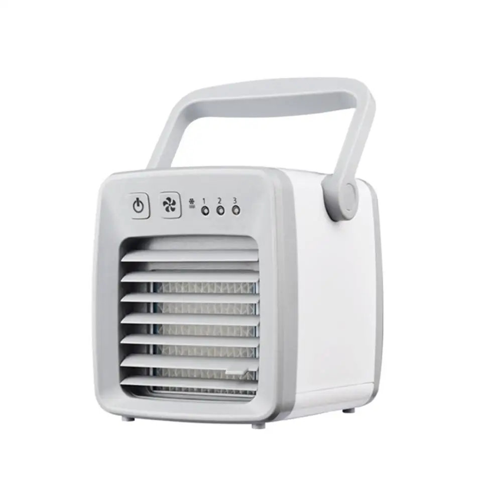 

Handheld Portable Mini USB Air Conditioner Conditioning Cooling Fan Air Cooler Fan Humidifier Purifier Home Office Travel Use