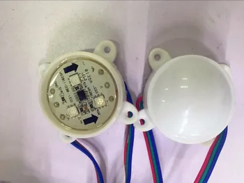 

45mm diameter addressable 12V WS2811 3LEDs pixel module;IP68;0.72W each pixel;20pcs a string;RGB full color;milky cover