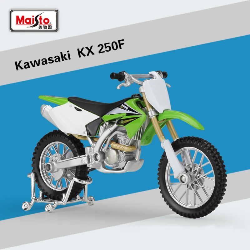 Новинка 1:18 Kawasaki KX 250F мотоциклетный велосипед Maisto литая модель игрушки новый в