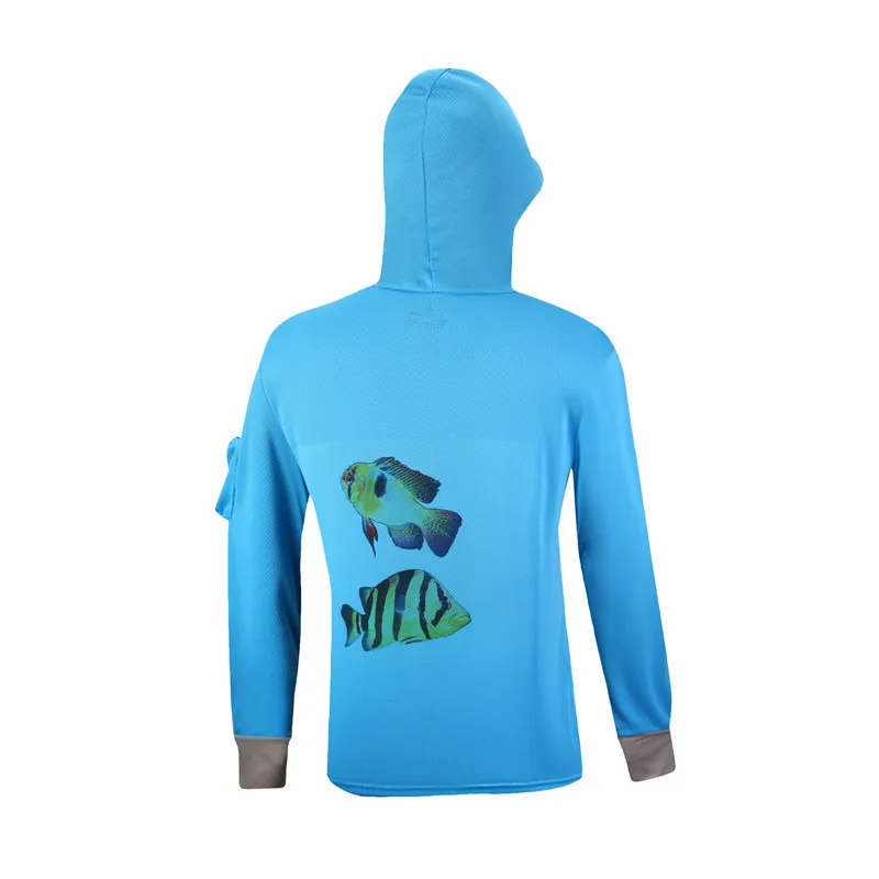 Мужская/Женская спортивная рубашка с защитой от ультрафиолета дышащая/быстросохнущая профессиональная одежда толстовки для рыбалки с цифровой печатью