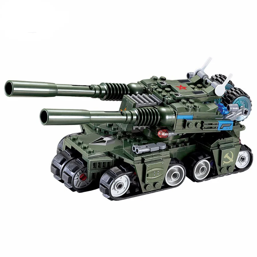 ABS строительные блоки Red Alert 3 Apocalypse Tank 380 шт совместимые ведущие Кирпичи игрушки