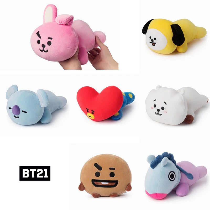 Kpop BTS Bangtan мальчики BT21 Мягкая Мини Подушка диванная подушка мультфильм CHIMMY COOKY KOYA TATA теплые Q куклы игрушки подарки