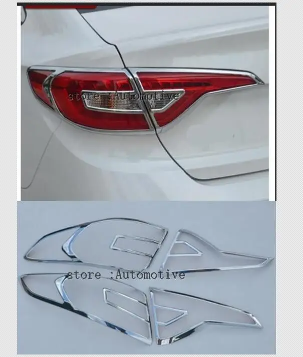Хромированный задний фонарь для Hyundai Sonata Lf 2015 2016 2017|bezel|bezel framed |