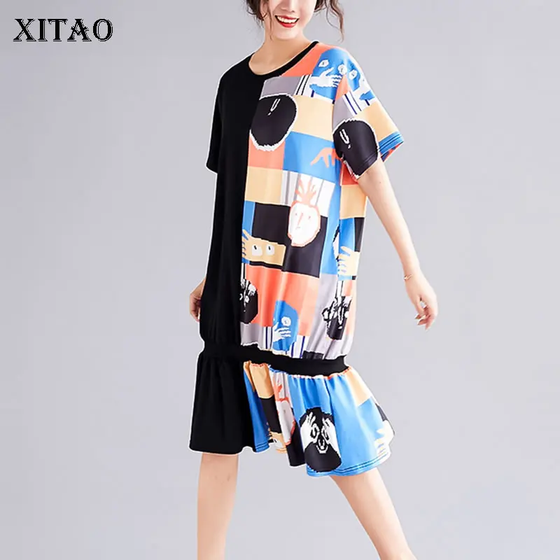 [XITAO] 2019 Spring Summer New Korea Fashion Women O neck Short Sleeve ...