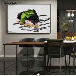 Embelish 1 шт. большой размер торт Современное кухонное украшение для дома настенные художественные Плакаты HD холст картины для гостиной