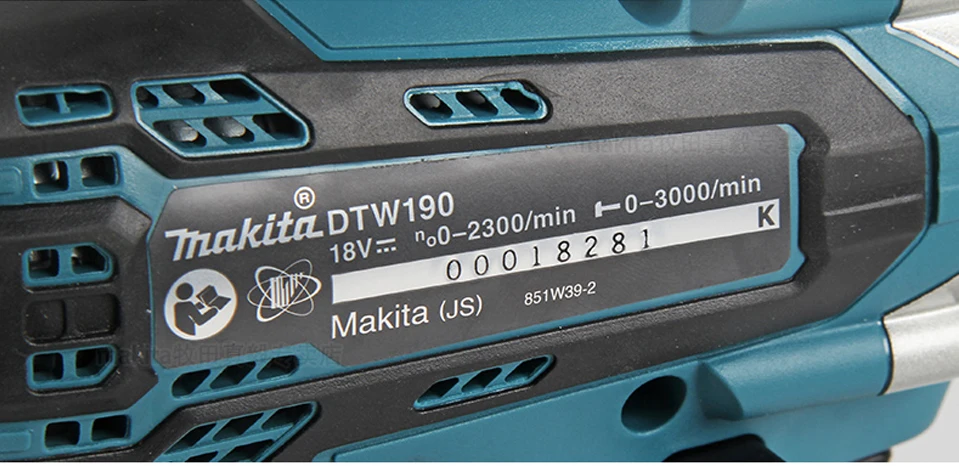 Япония Makita DTW190SFX1 перезаряжаемый Электрический гаечный ключ заряженный двойной/одиночный литиевая батарея ударный гаечный ключ для болтов рукава