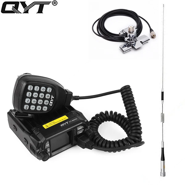 QYT KT-8900D 25 Вт автомобильное крепление двухстороннее радио с программным кабелем обновление KT-8900 мини мобильное радио с четырехдиапазонным большим ЖК-дисплеем - Цвет: Package 5
