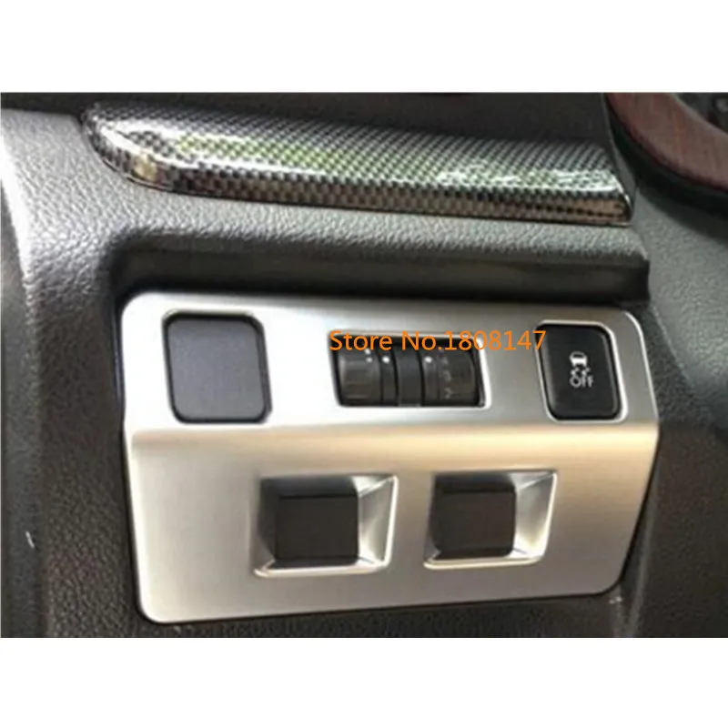 

For Subaru Forester 2013 2014 2015 2016 2017 car stick cover abs chrome front head fog light switch button trim frame lamp 1pcs
