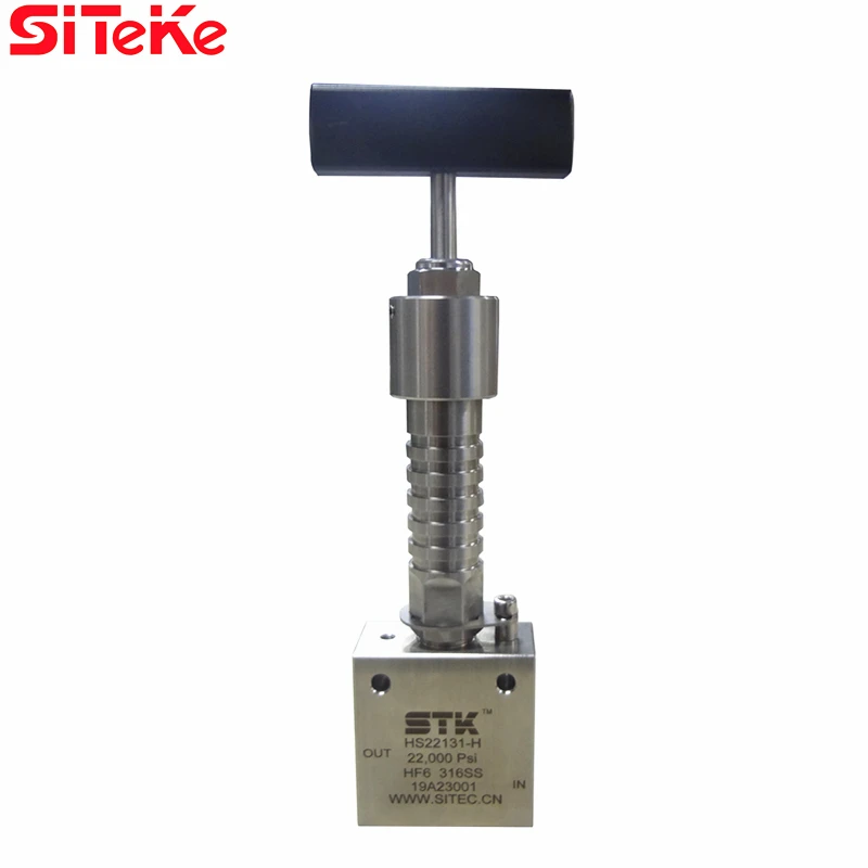 SITEKE бренд модель HS22131-H 3/" резьба Макс 300 градусов высокотемпературный игольчатый клапан из нержавеющей стали