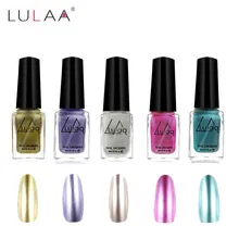 LULAA гель лак для ногтей набор 5 цветов 6 мл клей Книги по искусству гель лак новые Цвета лак для ногтей великолепный зеркало из металла яркий