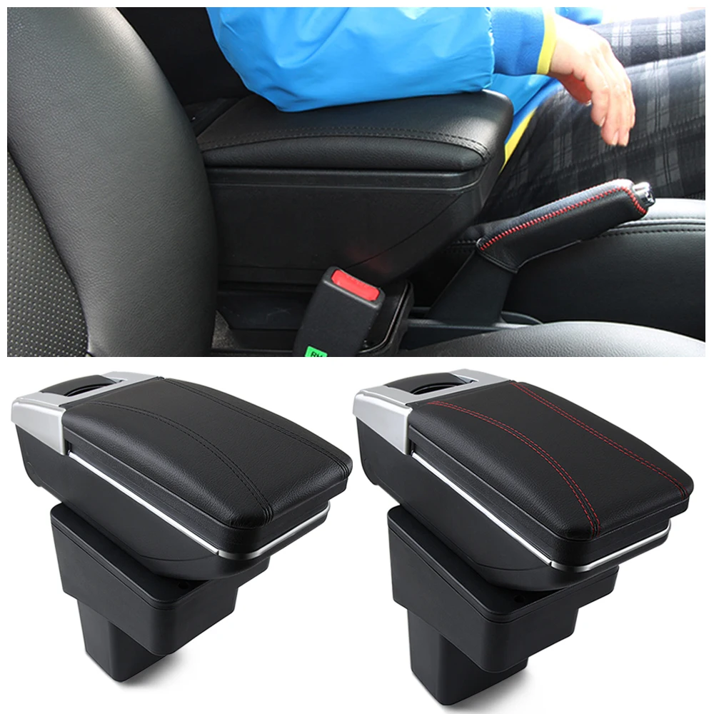 

For Hyundai Solaris/Verna/Grand Avega armrest box central Store content box with cup holder ashtray car-styling accessory