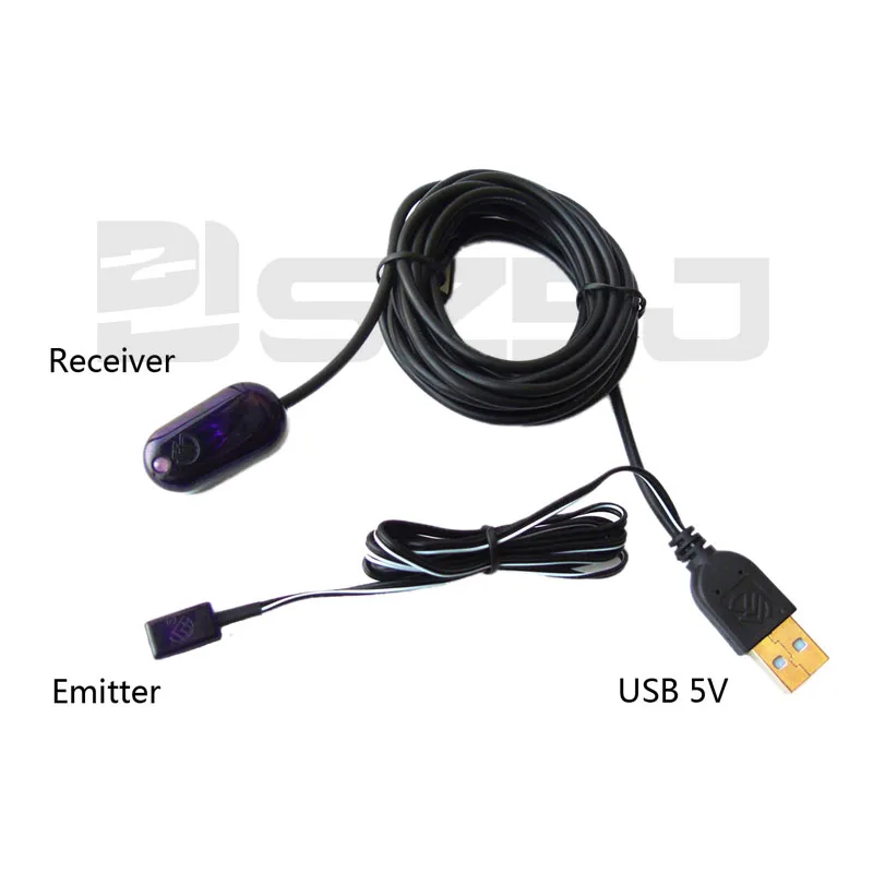 U101A USB ИК-ретранслятор комплект, инфракрасный пульт дистанционного управления ретранслятор, скрытая ИК-ретранслятор система с 1 излучателями 1 приемник