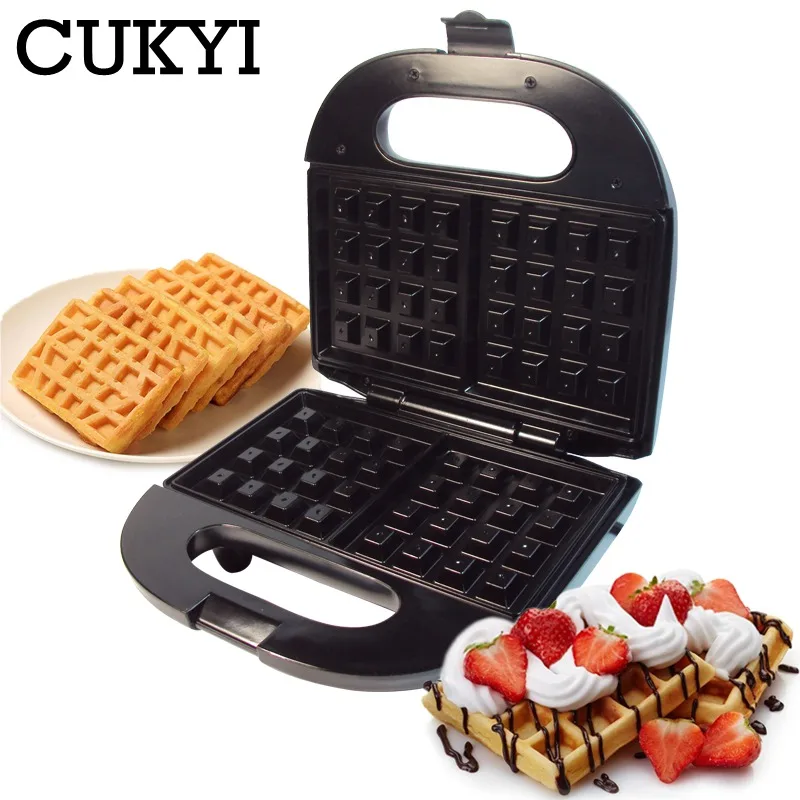 CUKYI Electric Waffles Maker Electric Sandwich Iron muffin