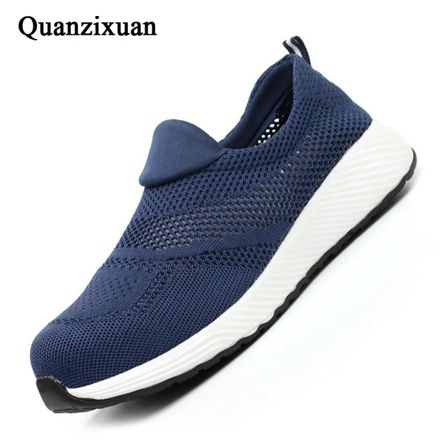 Baratos 2019 botas de seguridad para hombres, calzado liviano de acero para construcción, 3D calzado liviano, zapatillas de trabajo a prueba de golpes para hombres