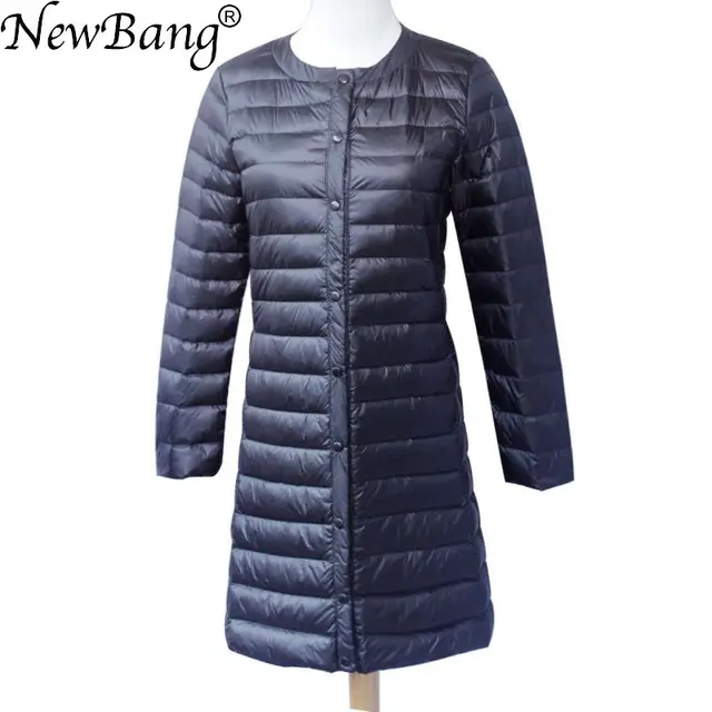 US $22.63 NewBang Brand Down jacket female Long Duck Down Jacket Women Lightweight Warm Linner Slim Portable 