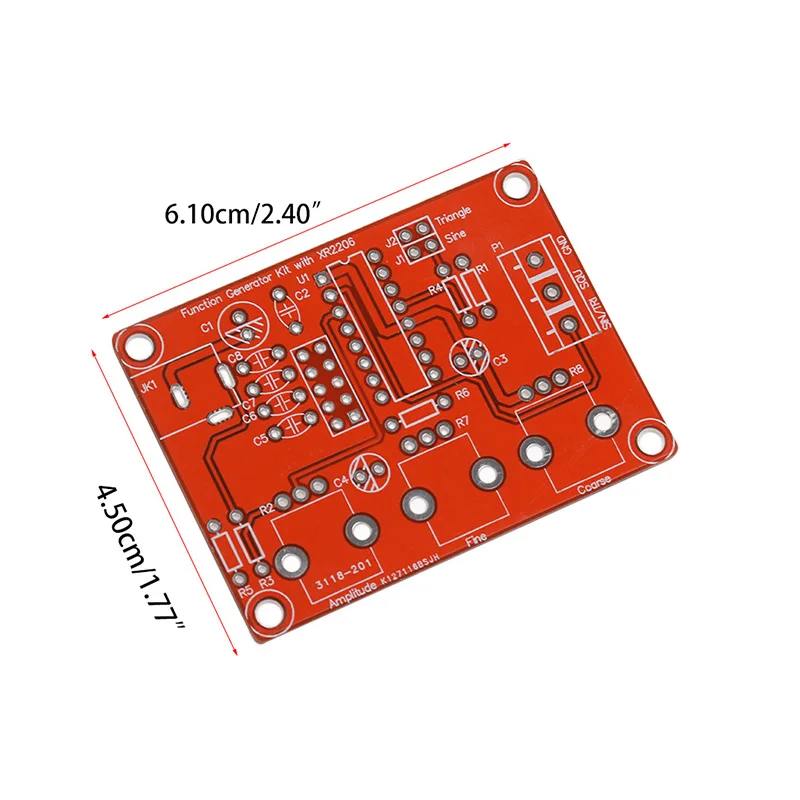 XR2206 Функция сигнала Генератор набор для домашнего мастера Синусоидальная Треугольники прямоугольная волна 1 HZ-1 МГц G08 большое значение 4 апреля