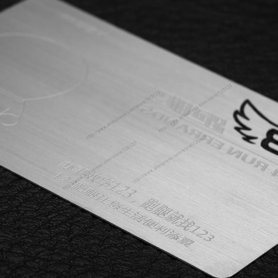 Металлическая визитная карточка из нержавеющей стали, металлическая членская карта на заказ, металлическая членская карта