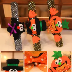 2018 Новый Хэллоуин детей ремешок с светодиодный браслет фестиваль мультяшный браслет для мальчиков и девочек