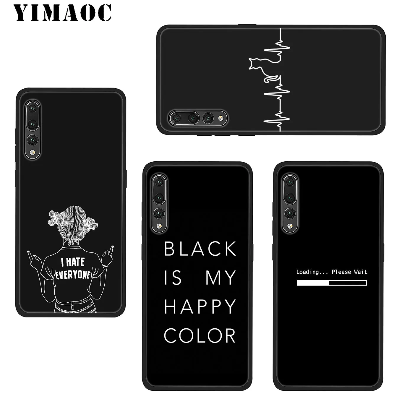 YIMAOC офисный Забавный юмористический Мягкий силиконовый чехол для телефона Huawei