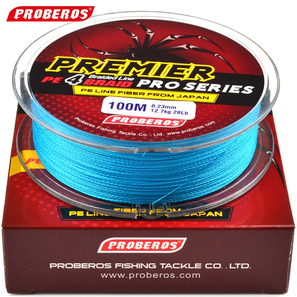 100M Fishing Line Proberos Brand Red / Green / Grey /Yellow/Blue