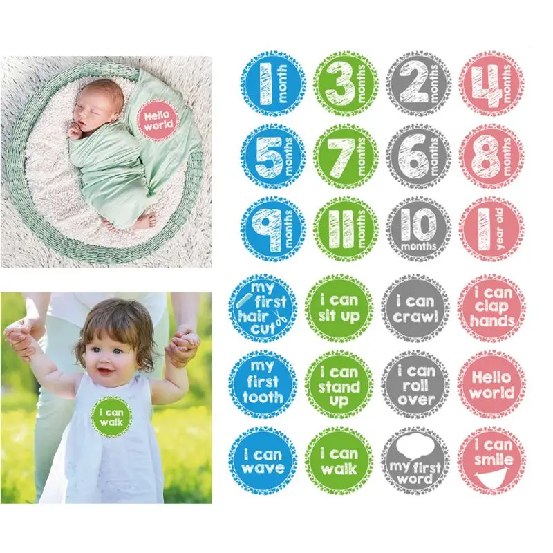 New 12PCS/Set Baby Month Sticker Newborn Photo Prop Stickers 1-12 Months Photo Stickers DIY Scrapbook Album Card Stickers New 12PCS/Set Baby Month Sticker Newborn Photo Prop Stickers 1-12 Months Photo Stickers DIY Scrapbook Album Card Stickers