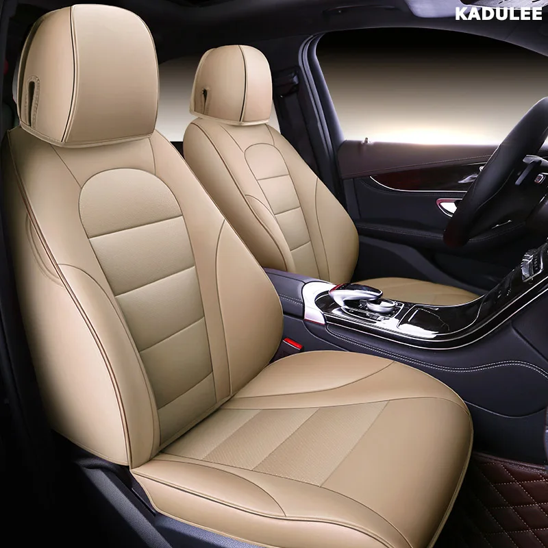 KADULEE сиденья для Jaguar XF XE XJ F-PACE F-TYPE XJL автомобильные аксессуары Тюнинг автомобилей - Название цвета: beige