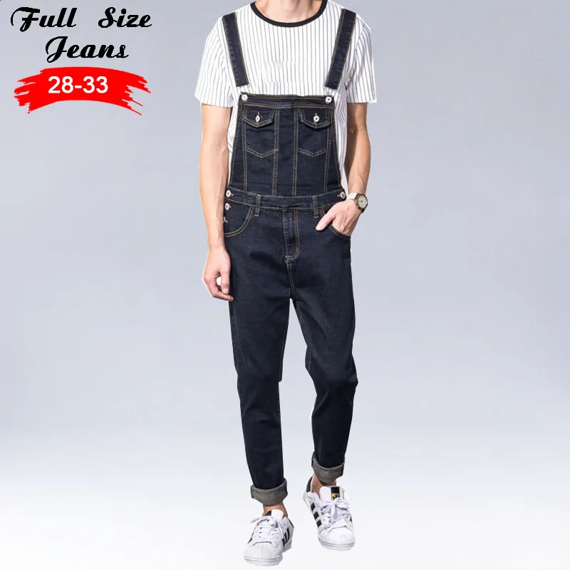 blue jean jumpsuits plus size men