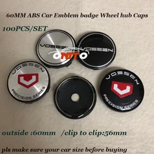 Free shipping 100pcs Car Emblem badge Wheel hub Caps For bmw 60mm 2 36inch for Vossen