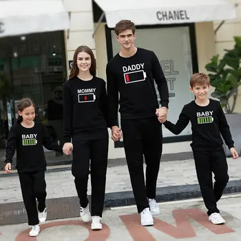 

family t shirt matching clothes mother daughter father son mommy daddy and me baby mum outfits look clothing battery nmd sister