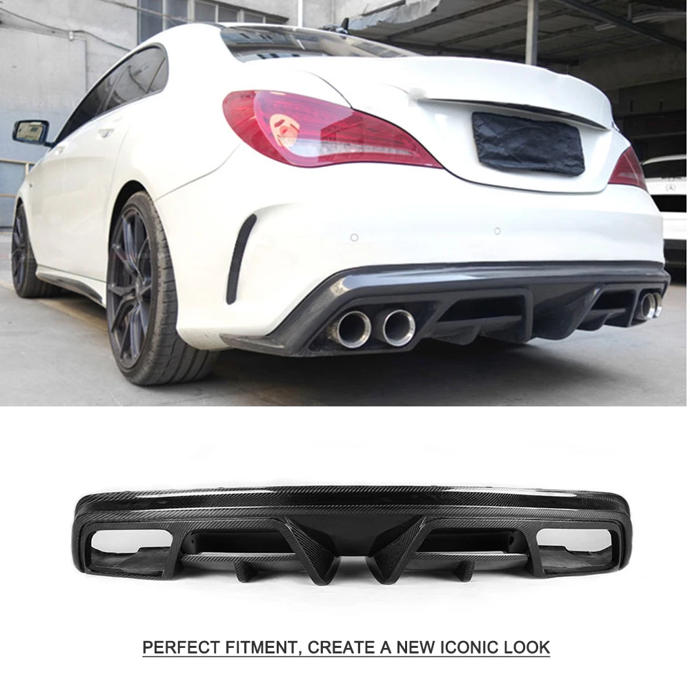 Углеродное волокно/FRP задний бампер диффузор для Mercedes Benz CLA Class C117 CLA250 CLA260 CLA45 AMG Sedan