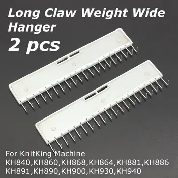 

2Pcs Pin Type Long Claw Weight Lace Wide Hanger for Brother Kniting Machine KH840 KH860 More Type Parts Tool Accessory