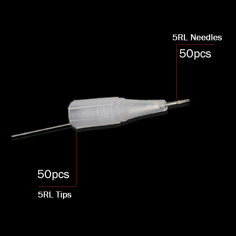 

50pcs 5RL Microblading Tattoo Needles For Eyebrow Tattoo Machine Pen Permanent Makeup Kit Microblading Forever Beauty Makeup