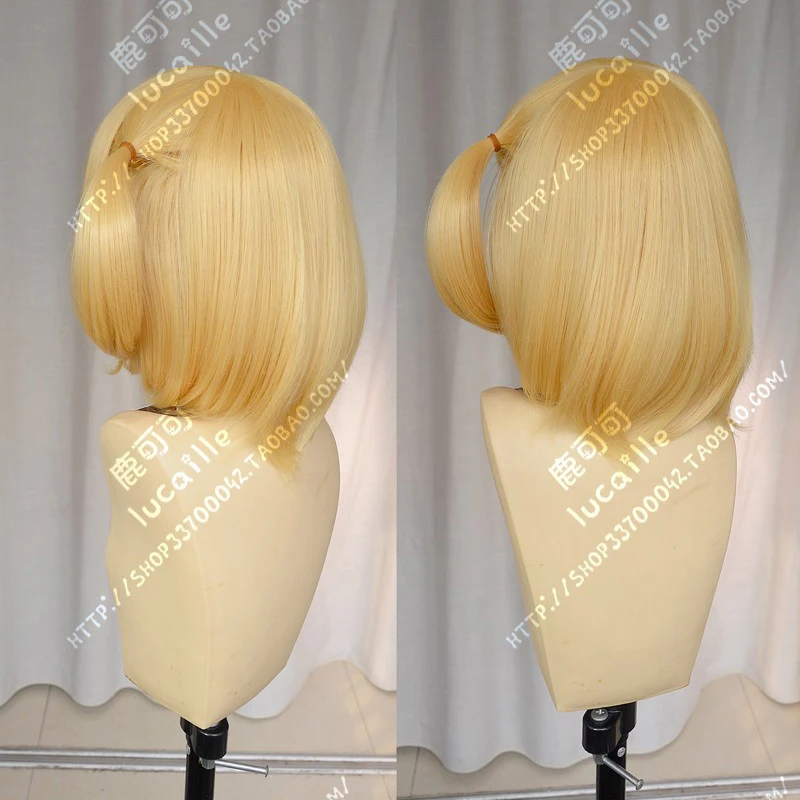 Haikyuu! Hitoka Yachi Hitokav короткий светлый косичка жаркий устойчивый хвост волосы Косплей