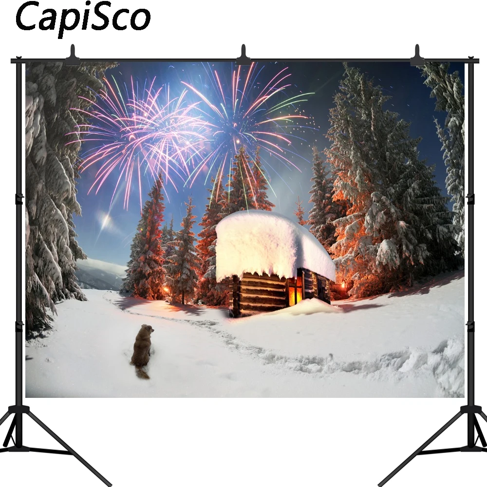 

Capisco Christmas Photography Backdrops Fireworks Backdrop For Photography New Year Background For Photo Studio Foto Achtergrond