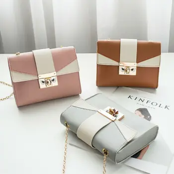 

2019 New Women Fashion PU Leather Small Shoulder Bag Ladies Crossbody Bag Handbag Ladies Cover Hasp Handbags Women Crossbody Bag