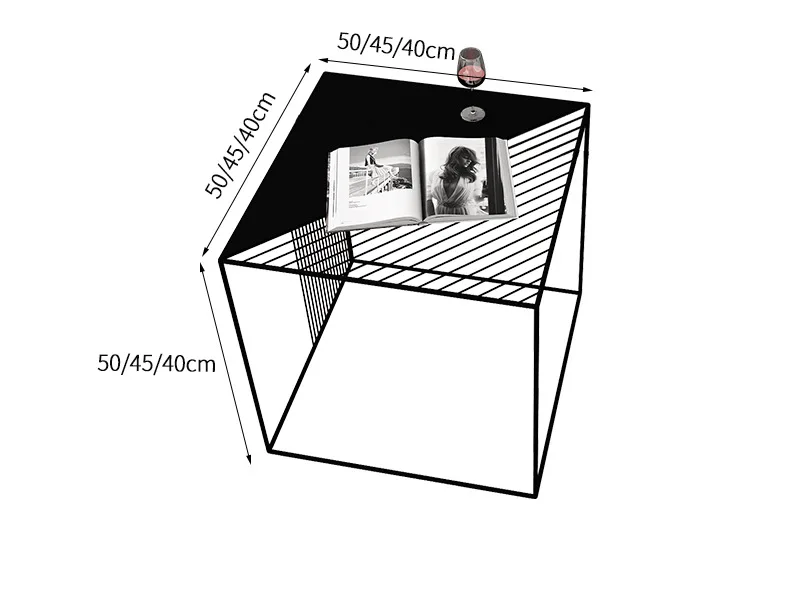 Журнальные столики, мебель для гостиной, мебель для дома, железный минималистичный чайный столик, круглый стол, индивидуальный стиль, современный