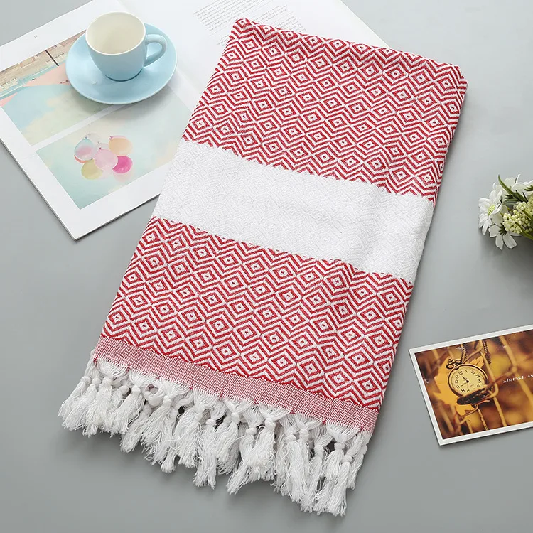 Turkish Hammam Plaid Bath Towel, Large Beach Towels, Peshtemal, Pestemal, Spa, Gym, Yoga Shawl, Havlusu, 100x180cm