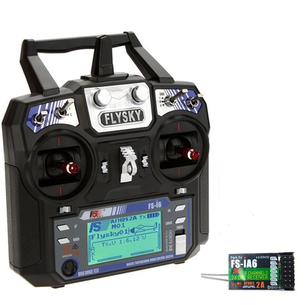 

FPV 2016 Time-limited Sale Airplanes Fpv Servo Fs-i6 2.4g 2a 6ch Afhds Rc Transmitter + Tamiya Flysky Upgraded Fs-ia6 Receiver