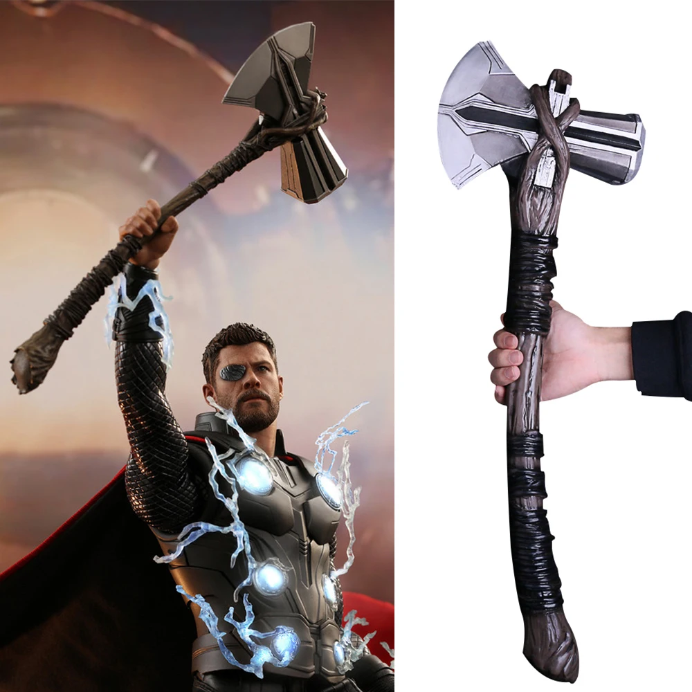 Como Se Llama El Hacha De Thor Cosplay de Thor Stormbreaker, hacha hecha a mano, accesorios para fiesta de  Halloween, novedad de 2018 - AliExpress