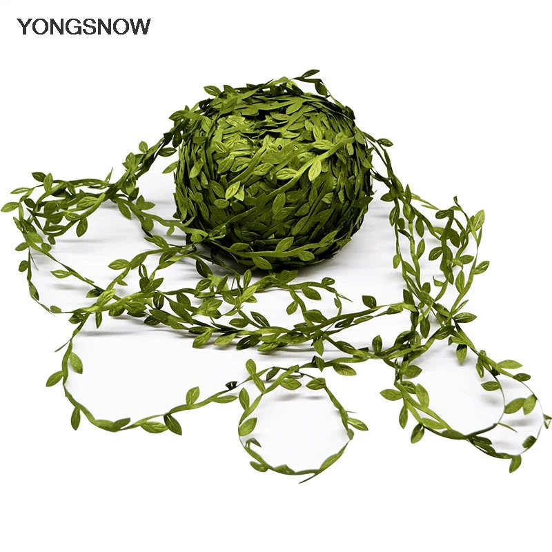 

20m Silk String Green Leaves Artificial Flower Hanging Garland DIY Wreath Scrapbooking Craft Fake Flower Home Wedding Decoration