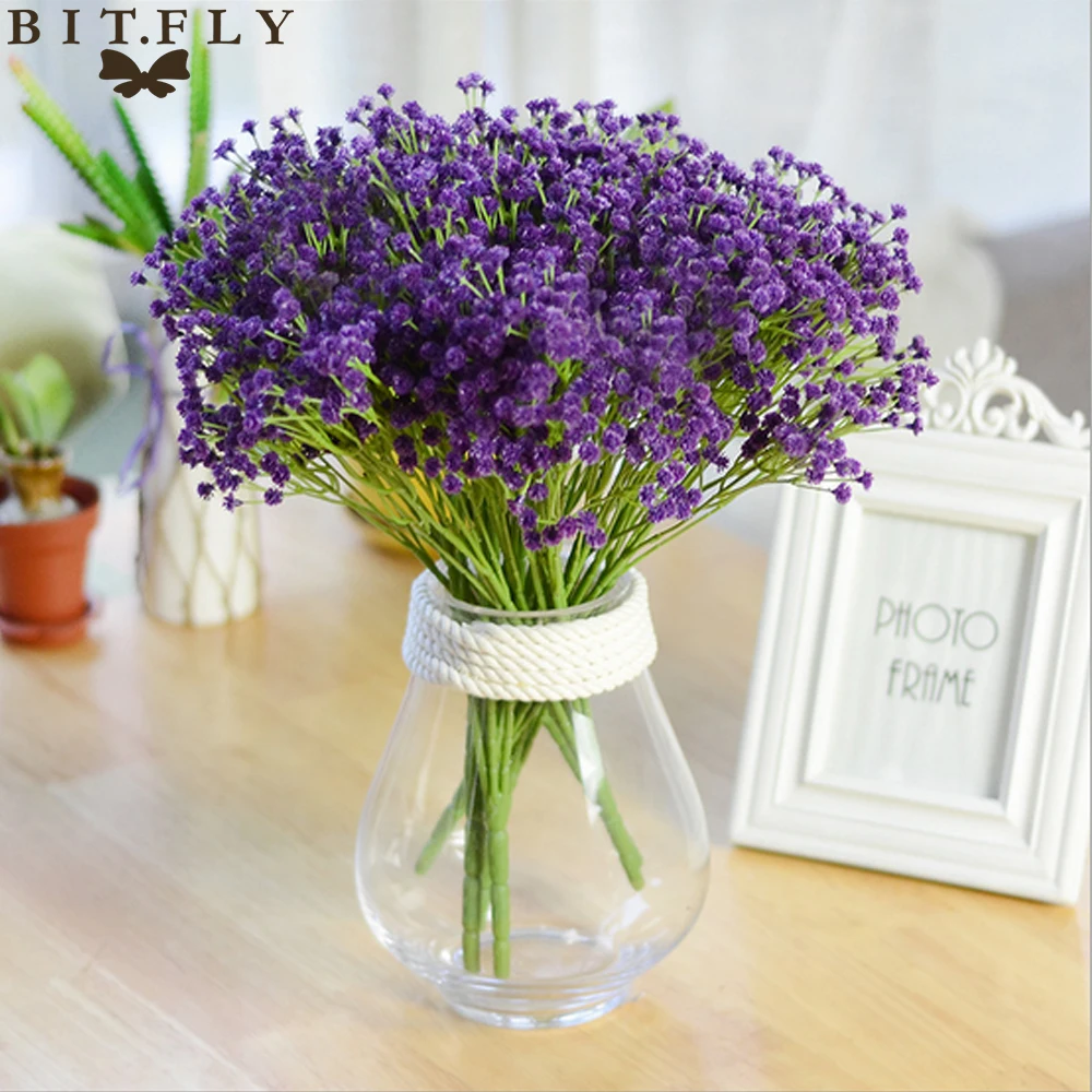 Элегантные искусственные цветы для babysдышащие свадебной вечеринки дома