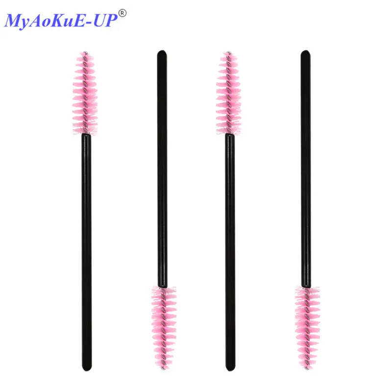 Nylon Disposable Pink Brushes Eyelash Extension Tools One off Makeup