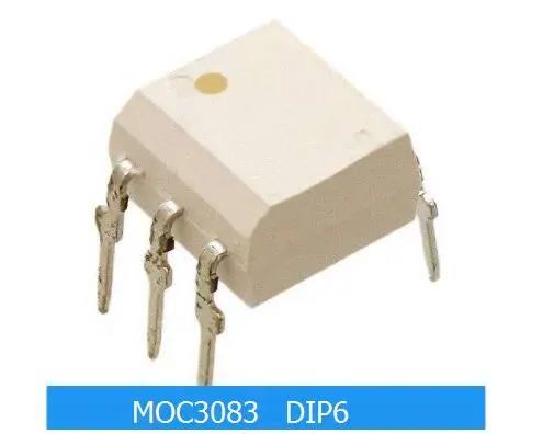 10pcs//lot MOC3083 M0C3083 EL3083 DIP-6 Triac /& SCR Output Optocouplers 800VDRM IFT=5mA 6 Pin Optocoupler New Original in Stock