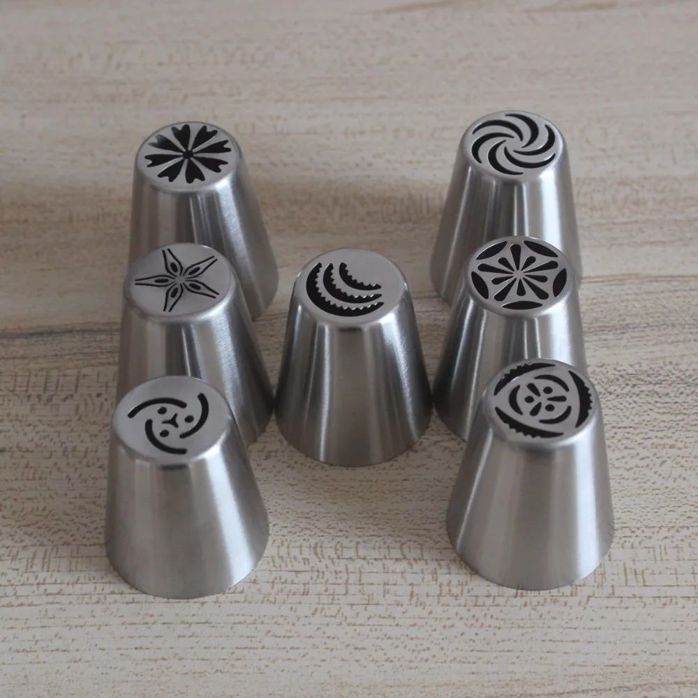 Russian Cake Nozzles Tulip Icing Piping Nozzle Decorating Tips Cupcake